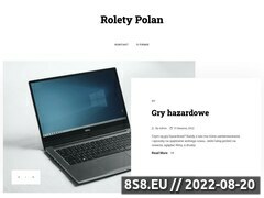 Miniaturka domeny www.polanrolety.pl