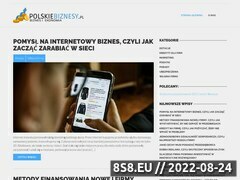 Miniaturka strony Polskiebiznesy.pl branżowy katalog firm