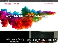Miniaturka strony Meble kuchenne na wymiar Warszawa - Poysk i Mat
