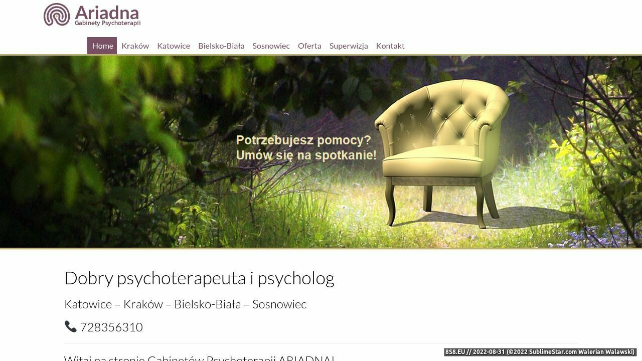 Dobry psycholog, psychoterapeuta oraz psychoterapia (strona pomocterapeutyczna.com - Gabinety Psychoterapii)