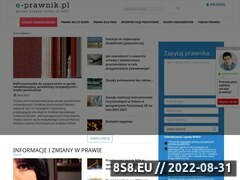 Miniaturka domeny porady-prawne.e-prawnik.pl