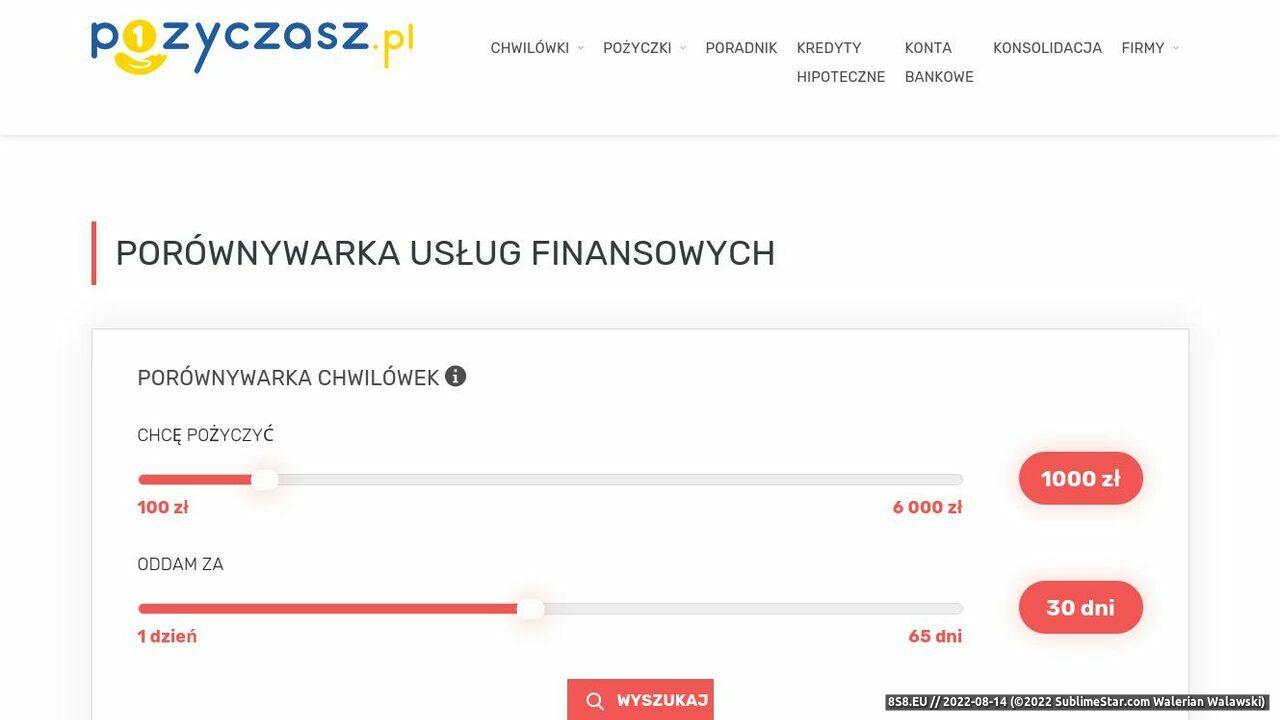 Pożyczki online i chwilówki (strona pozyczasz.pl - Pozyczasz.pl)
