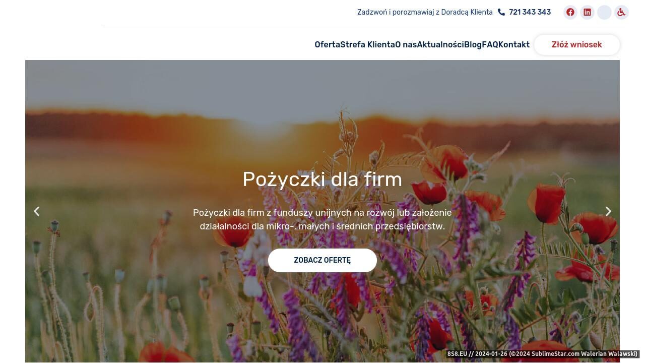 Pożyczki dla firm z funduszy unijnych (strona pozyczkimazowieckie.pl - Pożyczki dla firm z UE)