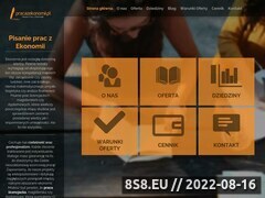 Miniaturka strony Pomoc w pisaniu pracy magisterskiej - pracazekonomii.pl
