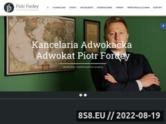 Zrzut strony Kancelaria Adwokacka Piotr Fordey