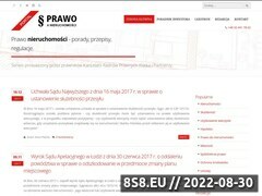 Miniaturka prawoanieruchomosci.pl (Blog dotyczący zagadnień prawa nieruchomości)