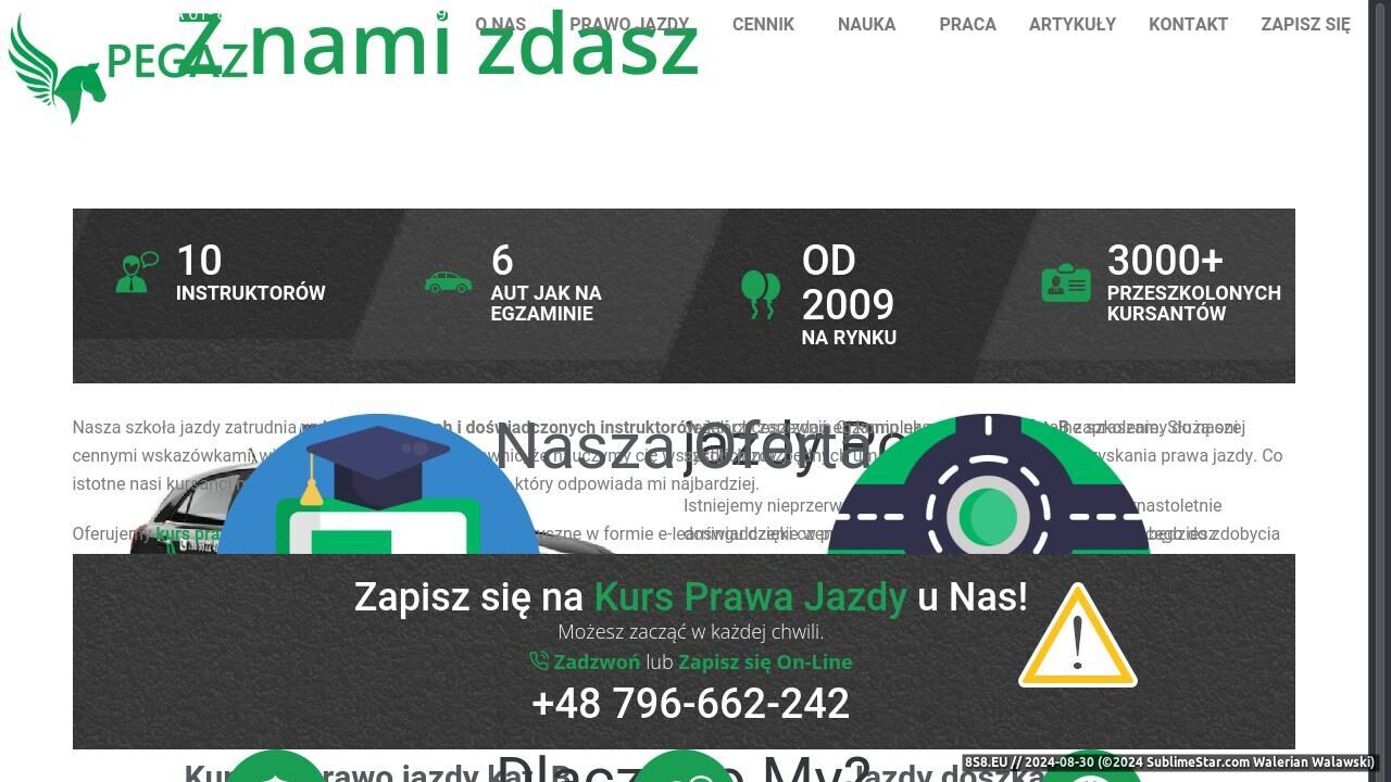 Szkoła nauki jazdy - kursy na prawo jazdy kat. B (strona prawojazdy-poznan.com.pl - Szkoła Nauki Jazdy Pegaz)