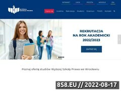 Miniaturka www.prawowroclaw.edu.pl (Studia wyższe)
