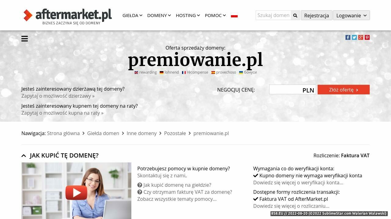 Szkolenia w zakresie premiowania pracowników (strona premiowanie.pl - Premiowanie.pl)