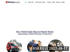 Miniaturka primabus.pl (<strong>busy</strong> do Anglii oraz przewozy do Anglii)