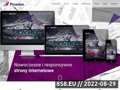 Miniaturka proadax.pl (Agencja Interaktywna Proadax.pl - dynamiczne strony WWW)