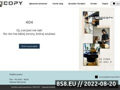 Miniaturka strony ProCopy Lublin - sprzeda i serwis drukarek, serwis kserokopiarek, tonery i tusze