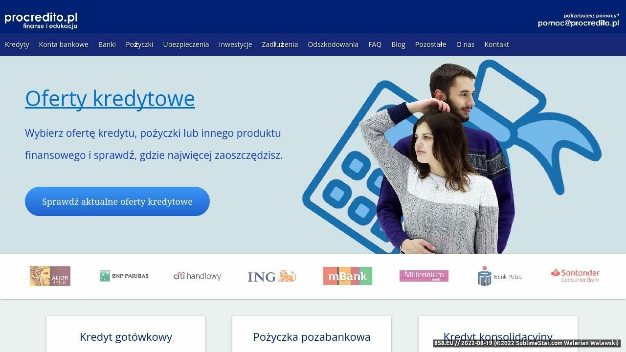 Informacje finansowe (strona procredito.pl - Procredito)