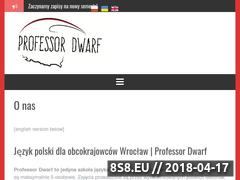 Miniaturka professordwarf.pl (Nauka języka polskiego i szkoła językowa)