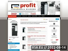 Zrzut strony Profit - urządzenia biurowe, kopiarki, kserokopiarki, serwis