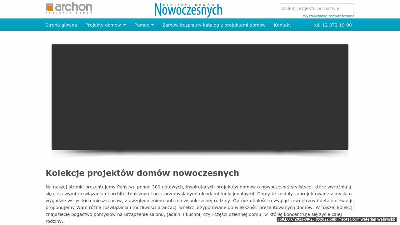 Projekty domów nowoczesnych (strona www.projektydomownowoczesnych.pl - Projekt)