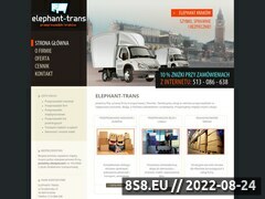 Miniaturka strony Przeprowadzki w Krakowie przeprowadzki Krakw - firma Elephant-Trans