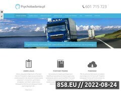Miniaturka www.psychobadania.pl (<strong>psychotesty</strong>, Badania Psychotechniczne - Bełchatów)