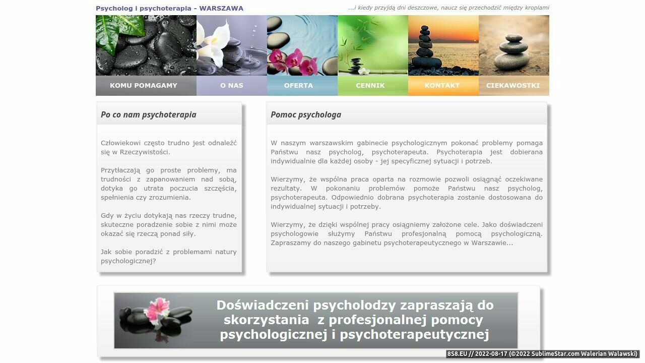 Psycholog, psychoterapia Warszawa  (strona psycholog-psychoterapia.com - Psycholodzy warszawa)