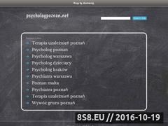 Zrzut strony Psycholog Poznań Waldemar Nowak - terapia uzależnień i psychoterapia