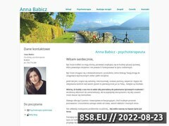Miniaturka strony Anna Babicz - psychoterapeuta Warszawa
