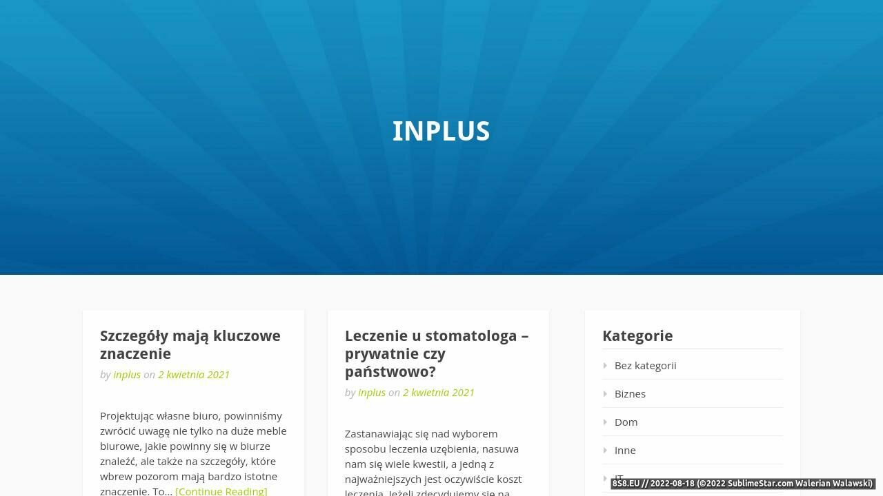 Psycholog Warszawa - InPlus (strona www.psychoterapia-inplus.pl - Psychoterapia-inplus.pl)