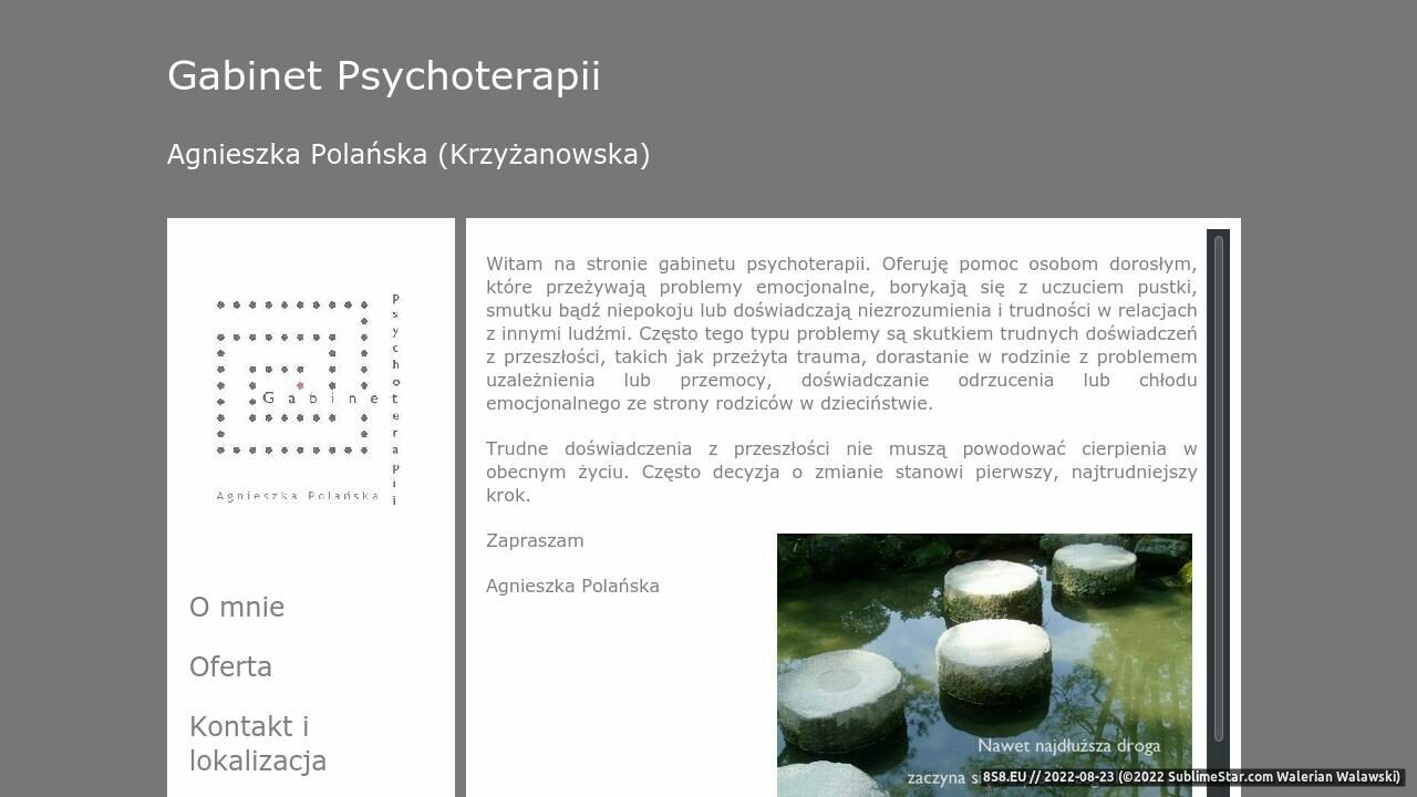 Gabinet Psychoterapii Agnieszka Krzyżanowska (strona psychoterapia-krakow.info - Psychoterapia nerwic)