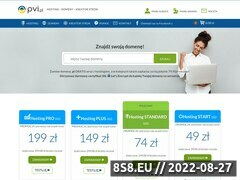 Miniaturka pvi.pl (Hosting WWW, domeny oraz darmowy kreator stron)