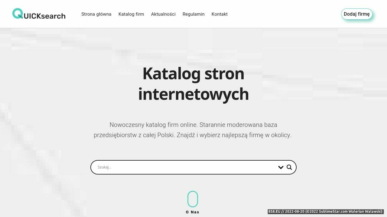 Katalog firm i stron internetowych QuickSearch (strona www.quicksearch.pl - Quicksearch.pl)