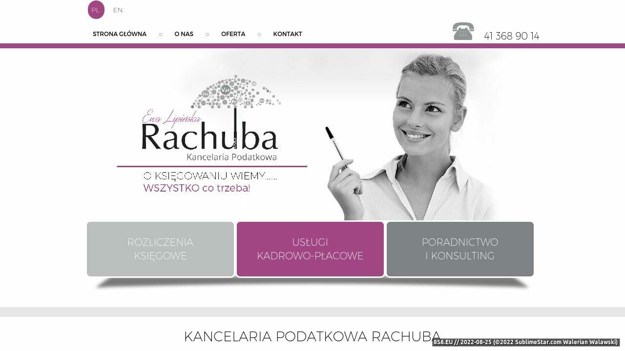 Zrzut ekranu Rachuba - kancelaria