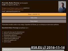Miniaturka radcaprawnylodz.com.pl (Prowadzenie spraw sądowych i doradztwo prawne)