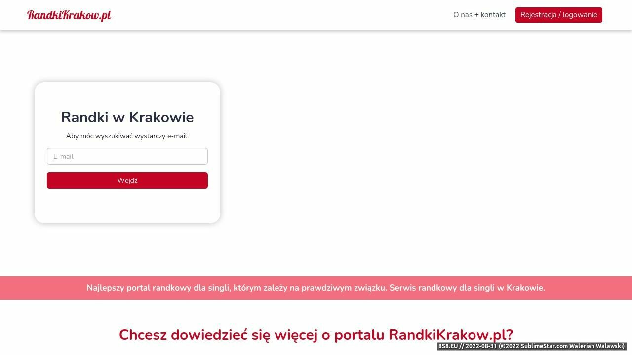 Randki Kraków - portal randkowy dla Małopolski (strona randkikrakow.pl - Randkikrakow.pl)