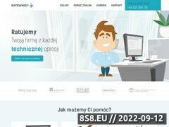 Zrzut strony Usługi informatyczne dla firm Poznań