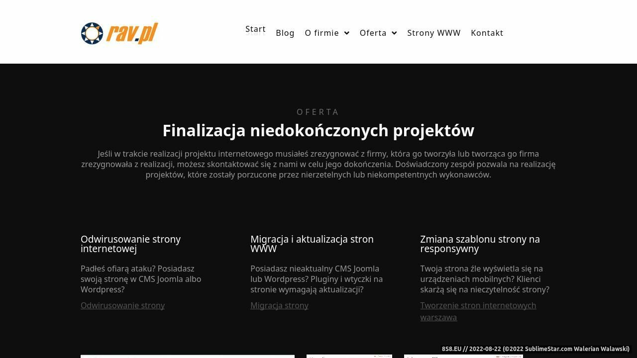 Komputery, akcesoria i strony internetowe (strona www.rav.pl - Rav.pl)
