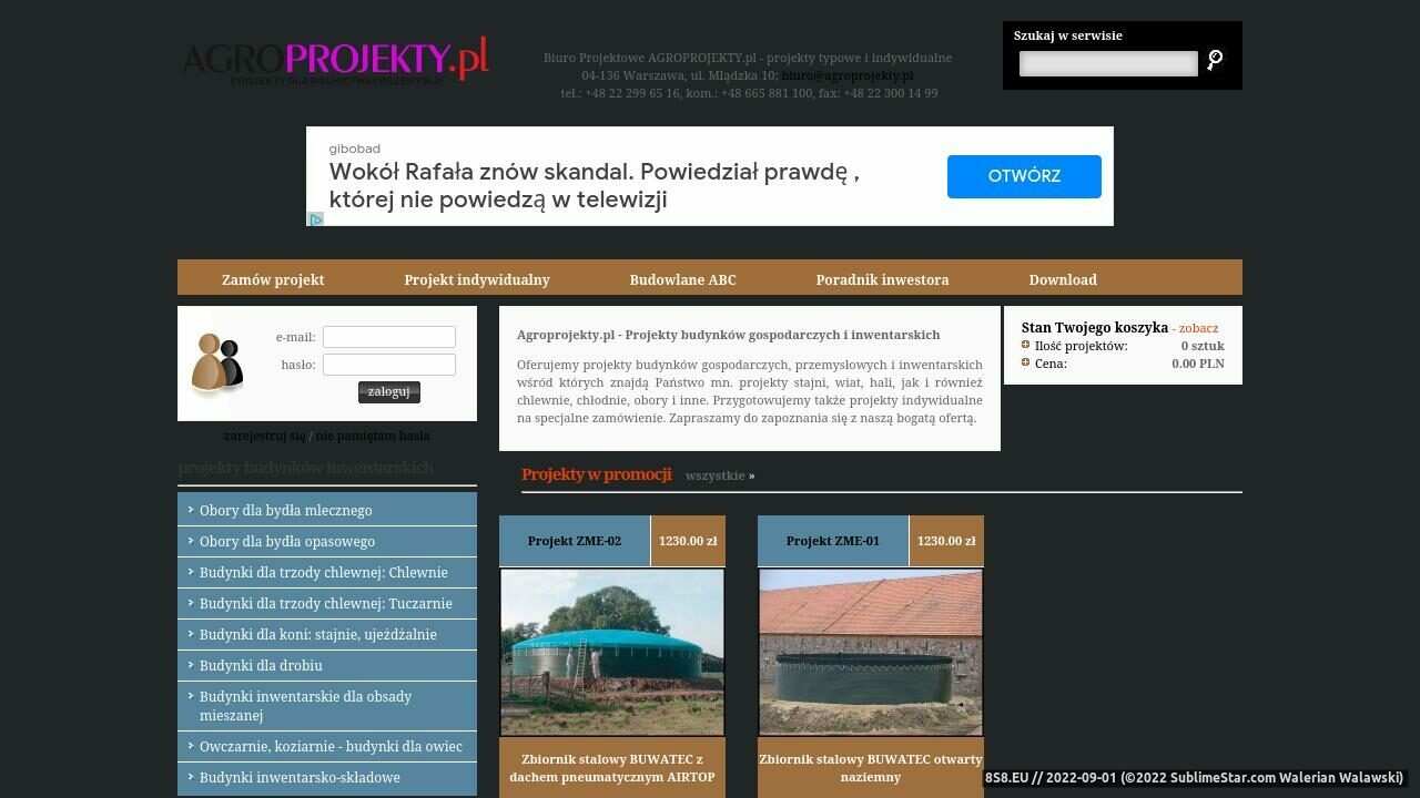 Zrzut ekranu RB projekt - Biuro projektowe Bydgoszcz