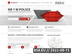 Miniaturka www.redskip.pl (Wywoz gruzu i śmieci w kontenerach)