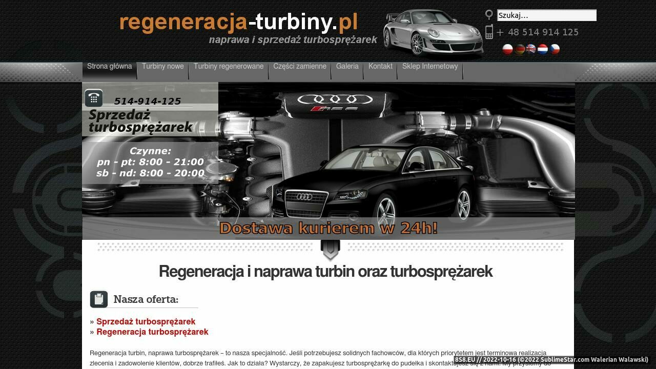 Regeneracja turbosprężarek (strona www.regeneracja-turbiny.pl - Regeneracja Turbiny)