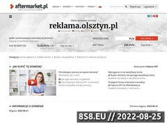 Miniaturka domeny www.reklama.olsztyn.pl