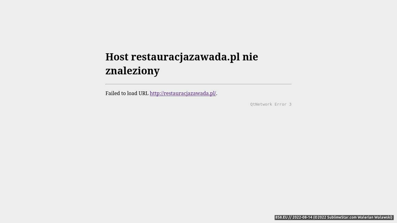 Zrzut ekranu Restauracja Zawada | Bankiety i Wesela