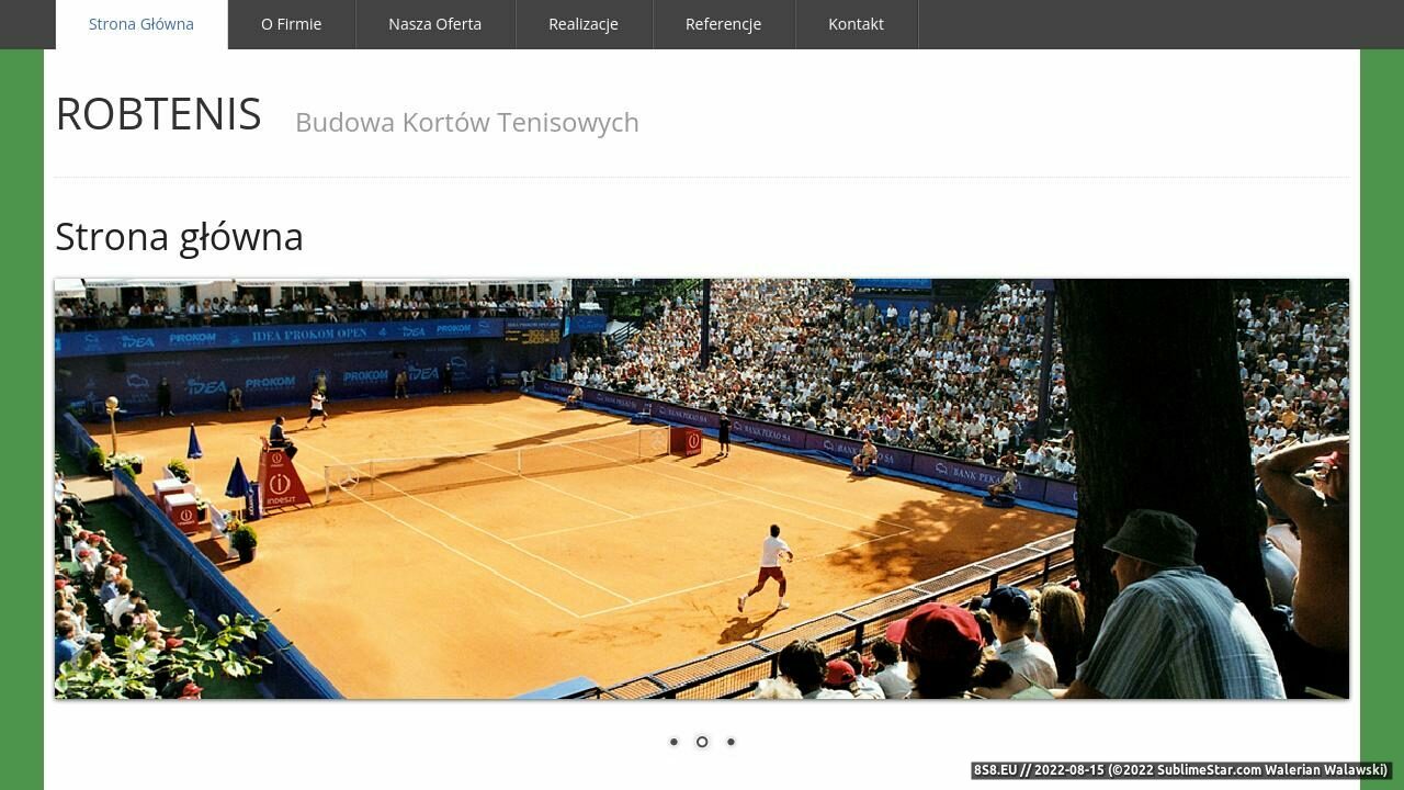 Budowa i renowacja kortów tenisowych (strona robtenis.com.pl - Robtenis Oraz Korty Tenisowe)