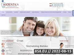 Zrzut strony Gabinet stomatologiczny, ortodonta Bielsko-Biała
