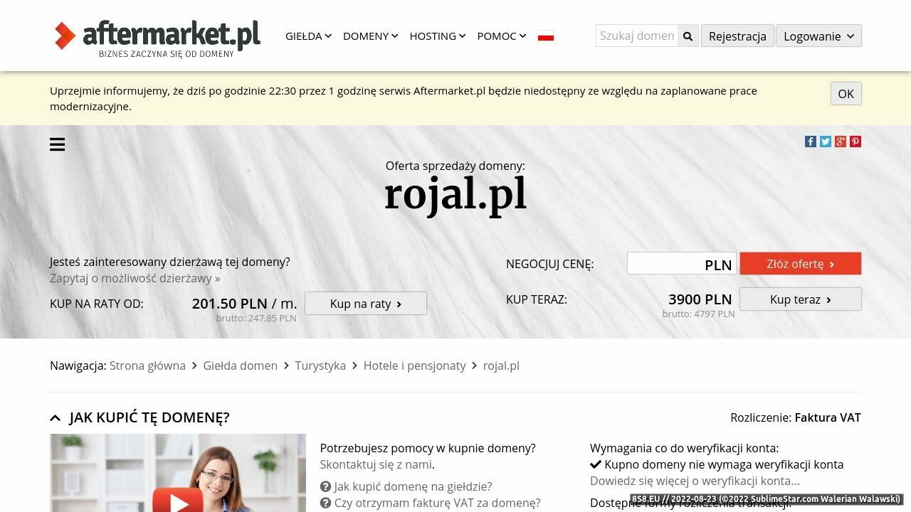 Pozycjonowanie i reklama stron (strona www.rojal.pl - Rojal.pl)