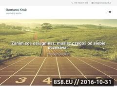 Miniaturka www.romanakruk.pl (Psycholog Sportowy Poznań)