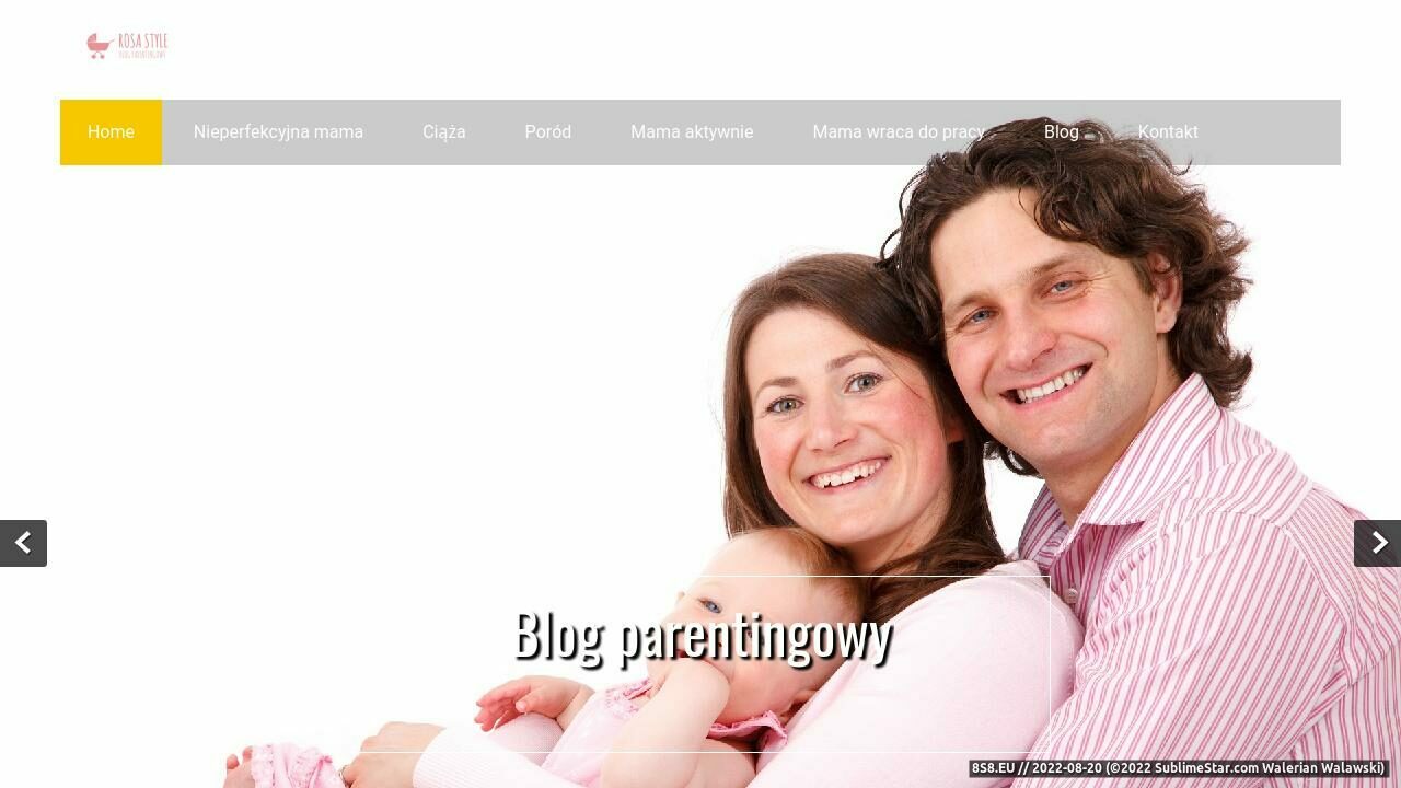 Zrzut ekranu Producent odzieży ciążowej