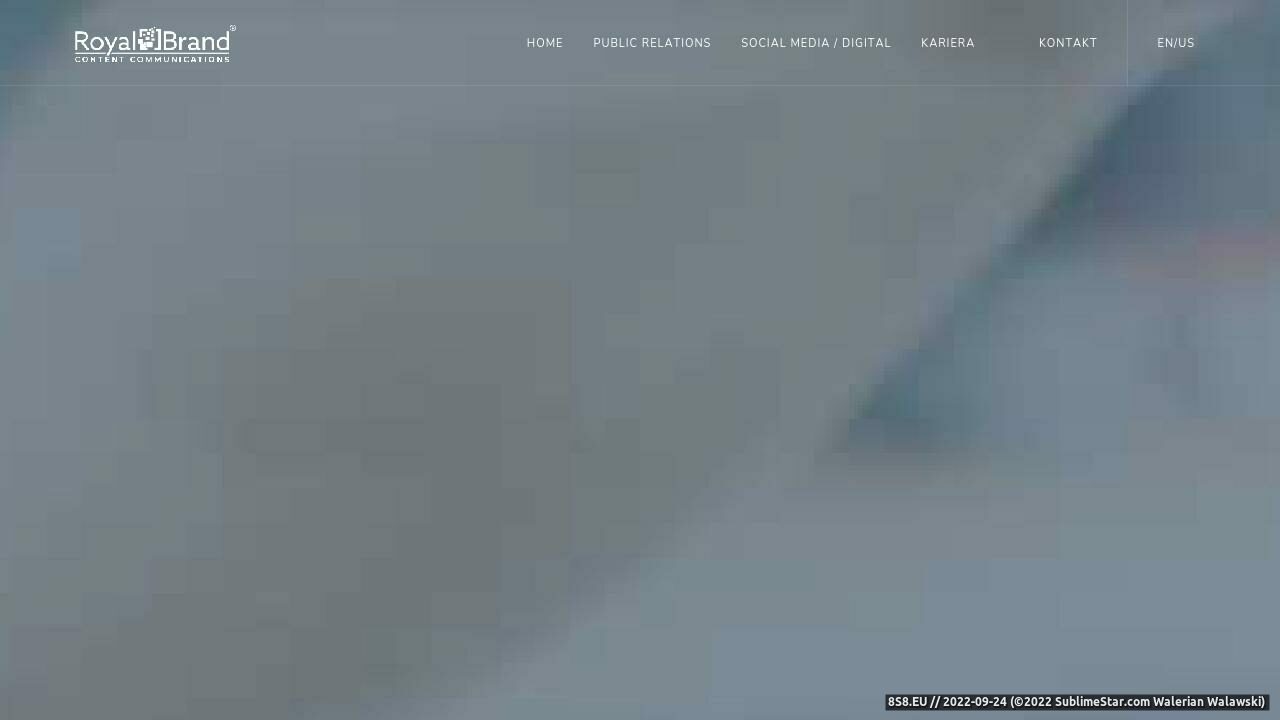 Zrzut ekranu Agencja Royal Brand PR