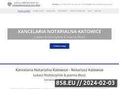 Zrzut strony Notariusz Katowice