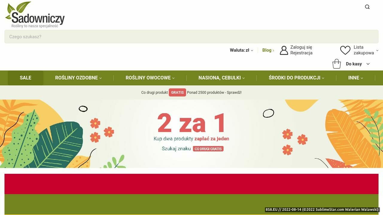 Największy internetowy sklep ogrodniczy (strona www.sadowniczy.pl - Sadowniczy.pl - Rośliny)
