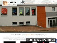 Zrzut strony Safety - innowacyje bezpieczeństwo