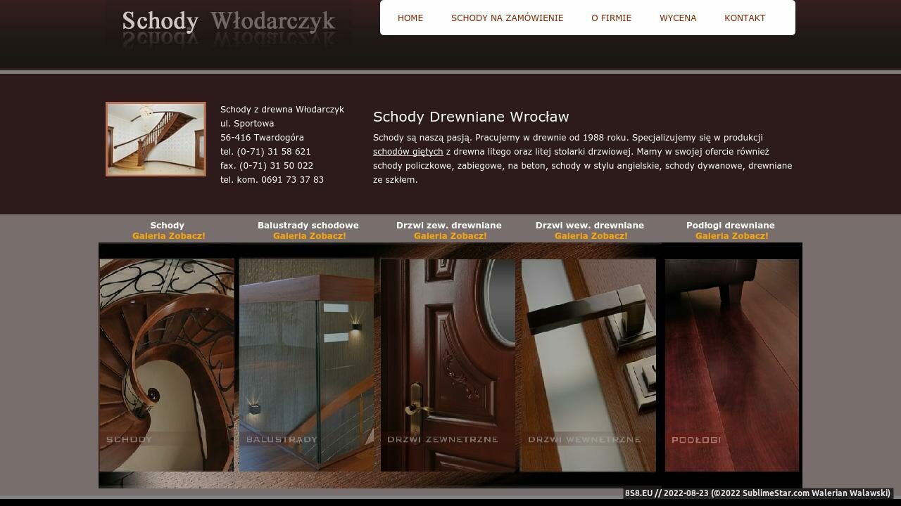 Włodarczyk - schodów drewniany (strona www.schody.net.pl - Schody.net.pl)