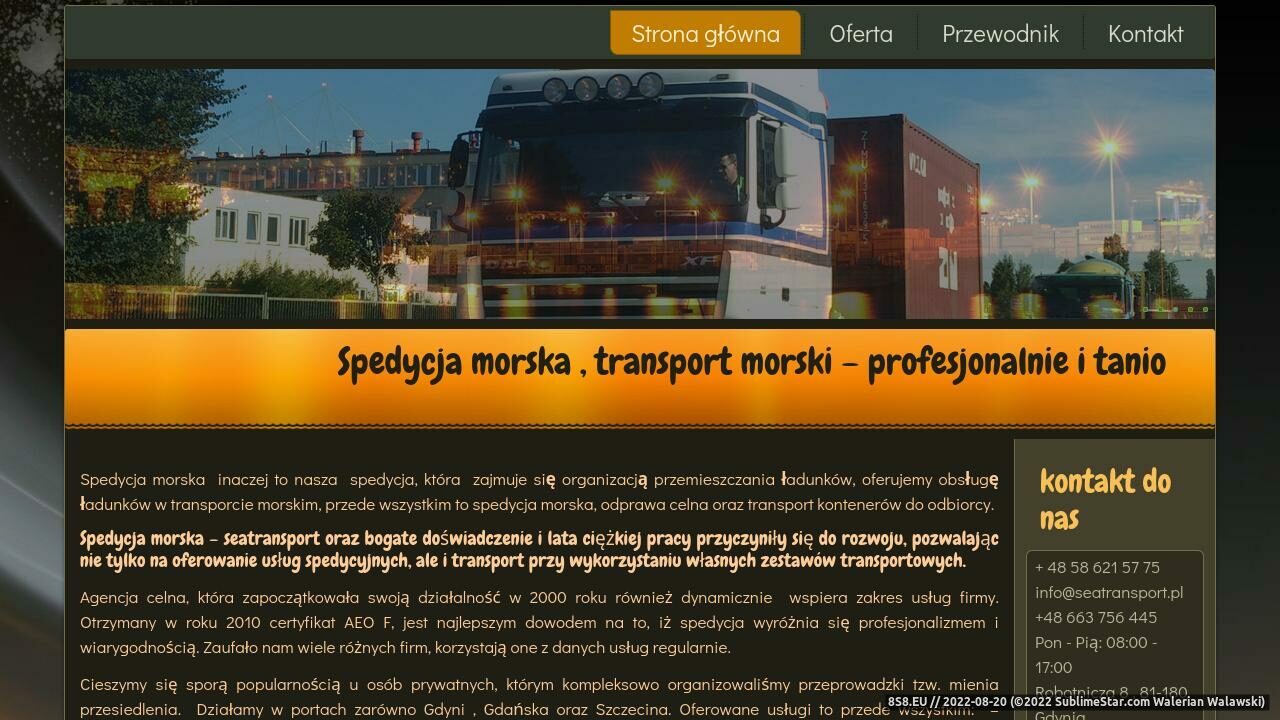 Spedycja morska (strona seatransport.pl - Seatransport.pl)